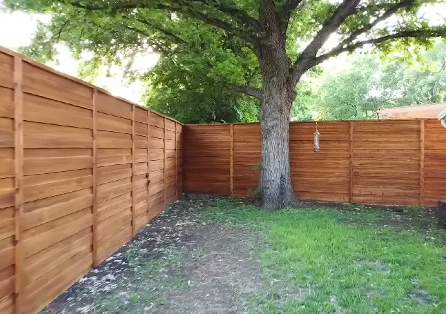 Wood fence in the paterson nj